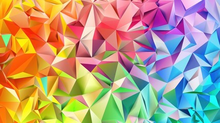 gradient colored triangle abstract background. Multicolor geometric triangle wallpaper,