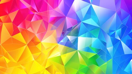 gradient colored triangle abstract background. Multicolor geometric triangle wallpaper,