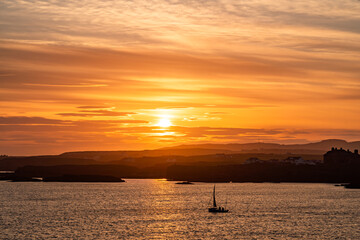Sunset walking around Trearddur bay Anglesey