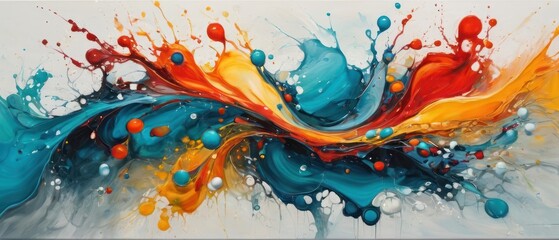 abstract fluid painting background