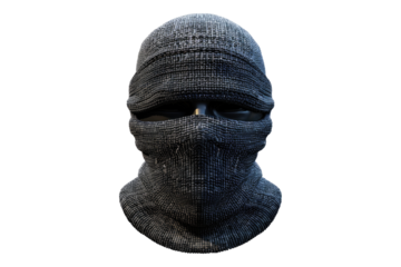 Balaclava hat isolated on transparent background