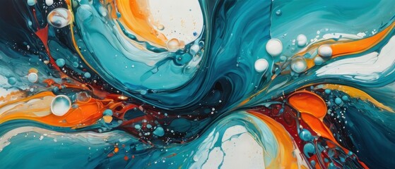 Fototapeta premium abstract fluid painting background