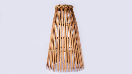 A traditional fish trap made of bamboo