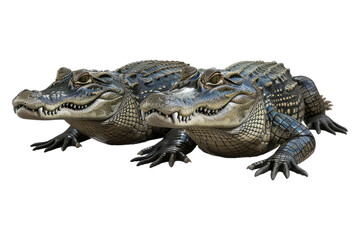 Fototapeta premium caimans isolated on transparent background