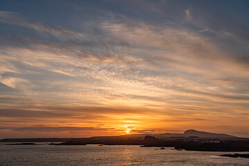 Sunset walking around Trearddur bay Anglesey