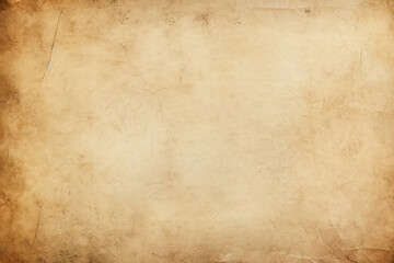 Obraz premium Processed collage of ancient scroll sheet of brown aged paper texture. Background for banner