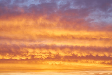 cloudy sky at sunset. Gradient color. Sky texture, abstract nature background