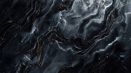 Abstract Texture Background Design in Black