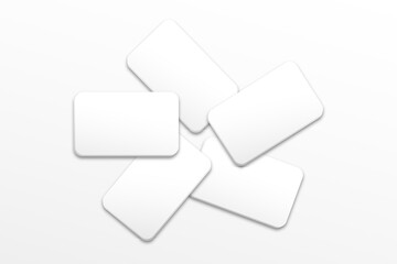 white cards