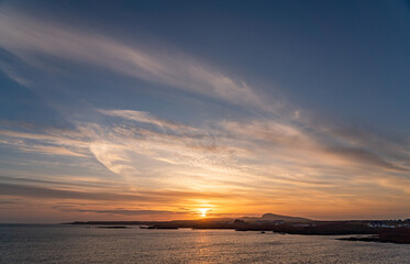 Sunset walking around Trearddur bay Anglesey