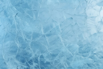Obraz premium Processed collage of thick layer of cracked ice texture. Background for banner, backdrop or texture