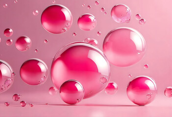 Pink bubles on pink background,wallpaper