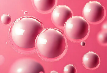 Pink bubles on pink background,dynamic wallpaper