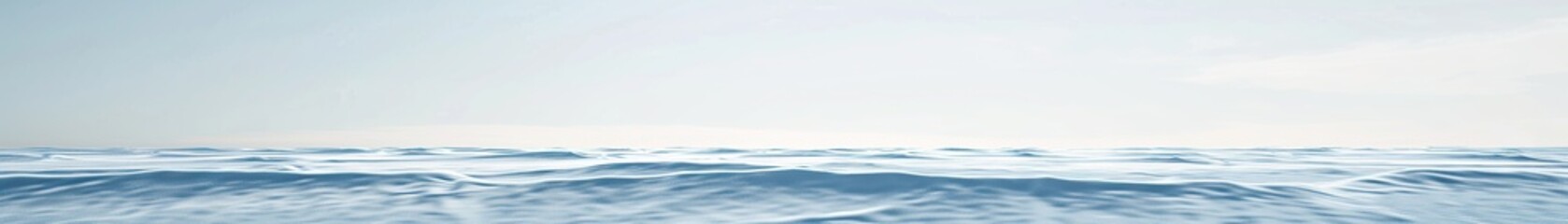 Obraz premium Soft sky blue waves, gentle and calming, undulating serenely on a stark white background, evoking the tranquility of a clear day