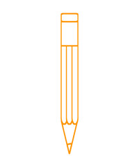 red pencil isolated on white