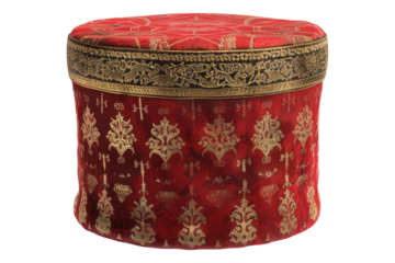 Hand crafted Fez hat isolated on transparent background