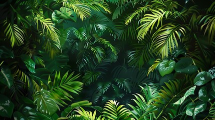 Palm leaf concept background