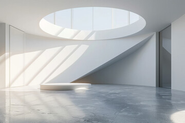 Obraz premium Empty hall of modern architectures&nbsp; 