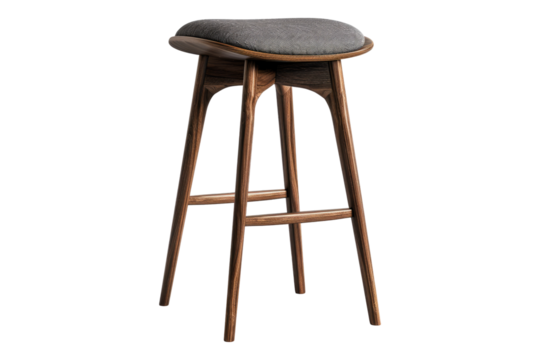 Modern stool isolated on transparent background