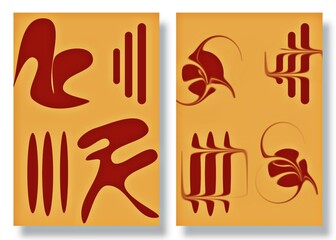 Fototapeta premium set of various geometric shapes and figures