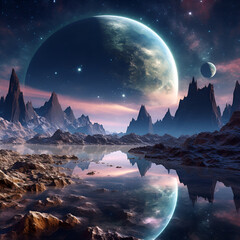 sunrise over the mountains i