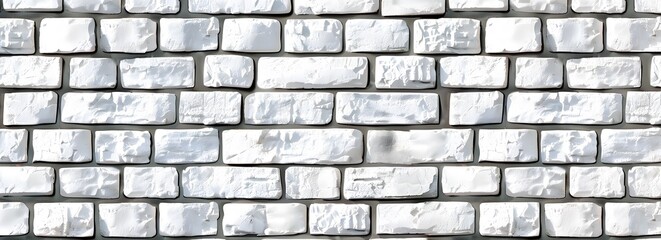 Obraz premium A white brick wall for home decoration