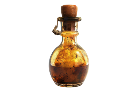 Potion bottle isolated on transparent background