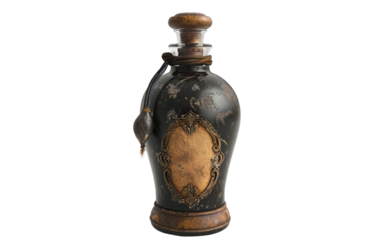 Potion bottle isolated on transparent background
