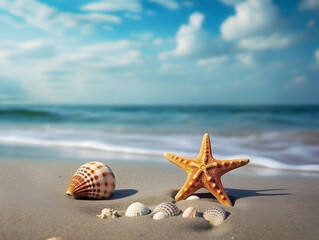 Beautiful beach. Chairs on the sandy beach near the sea. Summer holiday and vacation concept for tourism. Inspirational tropical landscape
