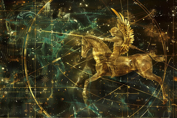 wallpaper of spiritual astrological zodiac sign sagittarius