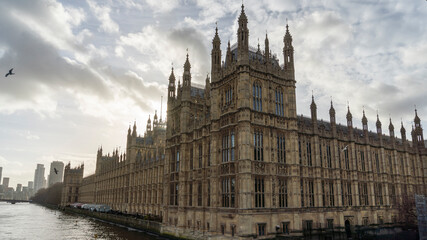 Houses of Parliament and River Thames View
