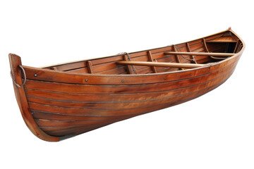 Row boat isolated on transparent background