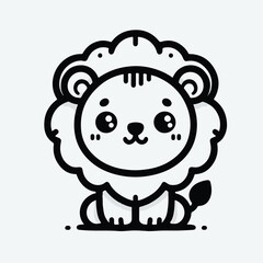 Lion icon illustration