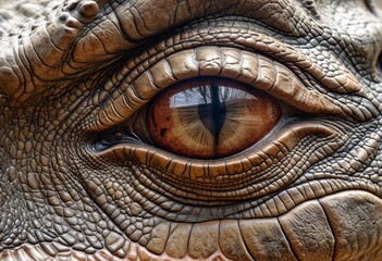 Tyrannosaurus eye close up
