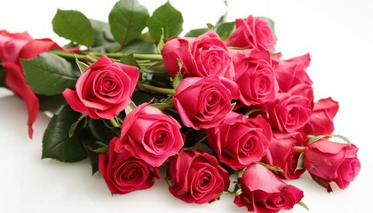 Fototapeta premium Radiant Roses: A Stunning Bouquet of Beauty