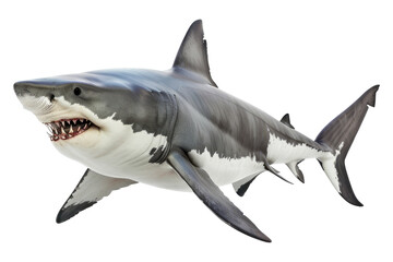 Fototapeta premium Shark isolated on transparent background