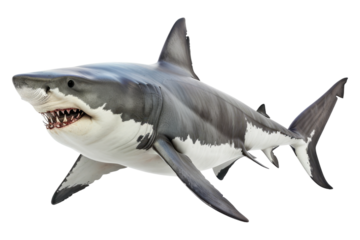 Shark isolated on transparent background