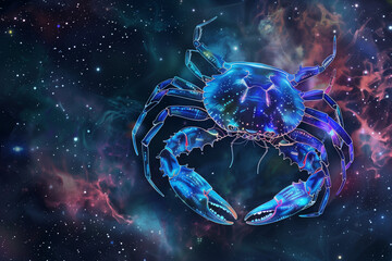 wallpaper of spiritual astrological zodiac sign cancer 