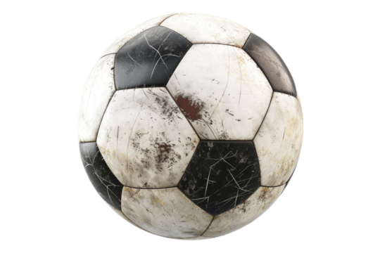 Soccer ball isolated on transparent background