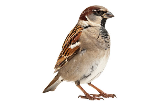 recommend clip art: Sparrow side view isolated on transparent background