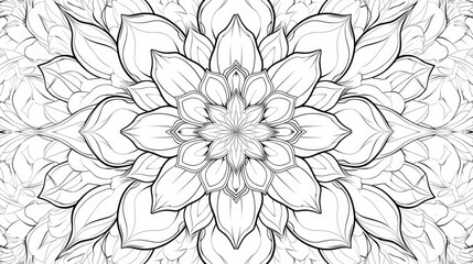 Obraz premium Adult coloring page on a stone background from above