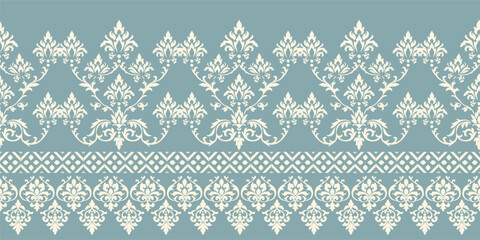 Abstract Traditional Scribble Style Hand Drawn Ikat Seamless Vector Pattern Trendy Fashion Colors Perfect for Allover Fabric Print or Wall Paper Damask Ethnic Concept Bright Orange White Tones

