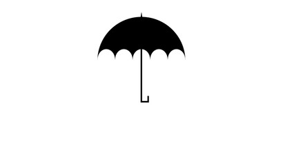 Vector image of umbrella