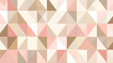 Fototapeta premium Harmonious Arrangement of Soft Pastel Triangular Shapes in Soothing Tones for Modern Digital Graphic