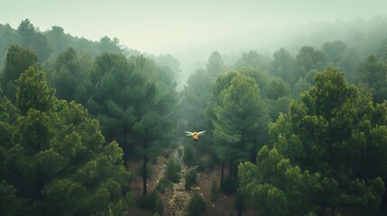 Misty Forests Shrouded in Enchanting Verdant Solitude,Inviting Explorers to Discover Untamed Natural Wonders