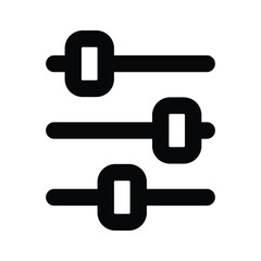 A trendy vector icon design of equalizer in editable style