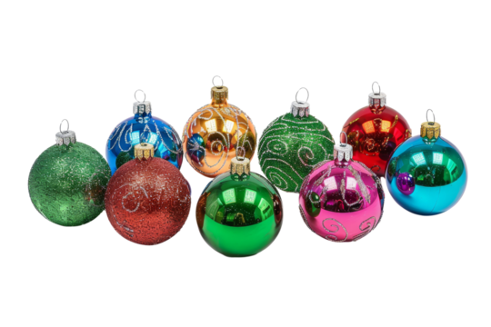 Colorful Christmas Ornaments