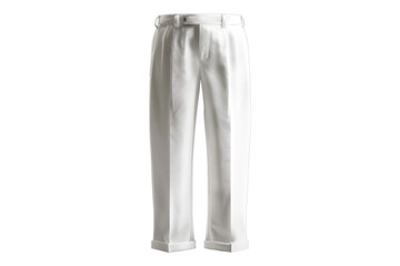 White back wool trouser isolated transparent on background