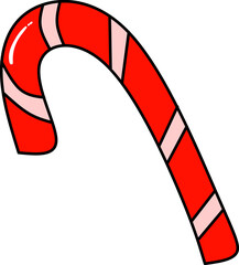 christmas cane drawing 