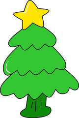 Christmas tree illustration